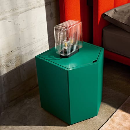 Comodino Z24 728 legno verde - Zanotta