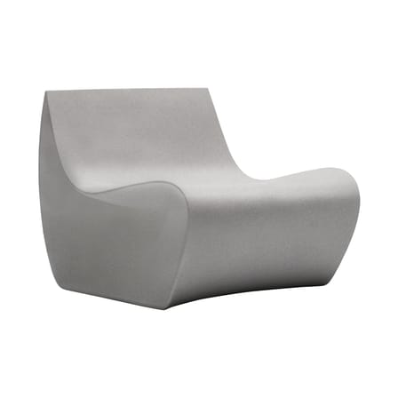Fauteuil bas Sign Matt plastique gris - MDF Italia