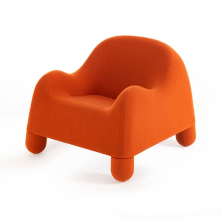 Fauteuil rembourré Gomma tissu orange / De Pas, D'Urbino, Lomazzi, 1970 - Zanotta