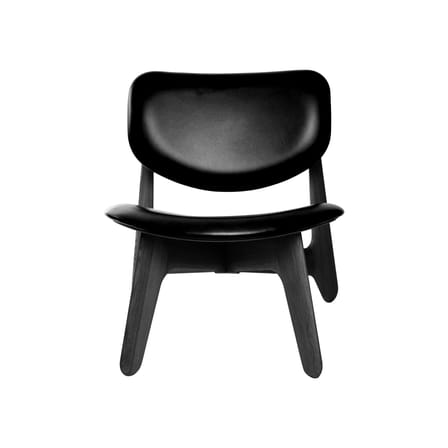 Fauteuil bas Slab Lounge cuir noir - Tom Dixon