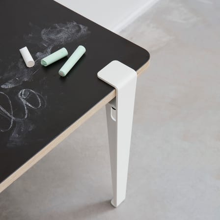 Kinderschreibtisch Vice Versa holz weiß / 70 x 50 cm - Wendeplatte Schiefer / Press-Spanplatte - TIPTOE