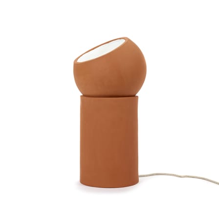 Lampe de table Terra Large céramique rouge orange / Ø 25 x H 51 cm - Terracotta / Spot orientable - Serax