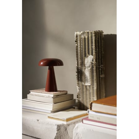 Lampe sans fil rechargeable Como SC53 LED métal rouge / H 21 cm - &tradition