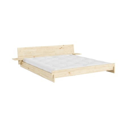 Lit double Latch / Pour matelas 180 x 200 cm - Tête de lit avec tables de chevet - KARUP