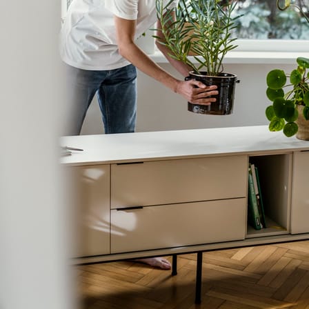 Meuble TV Mod bois gris / L 189 x H 61 cm - NOO.MA