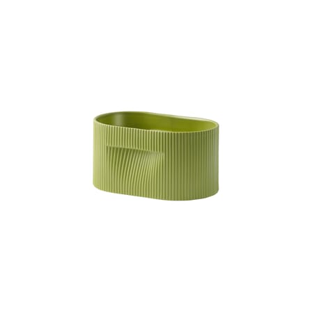 Pot de fleurs Ridge céramique vert / L 22,5 x P 15 x H 13 cm - Muuto