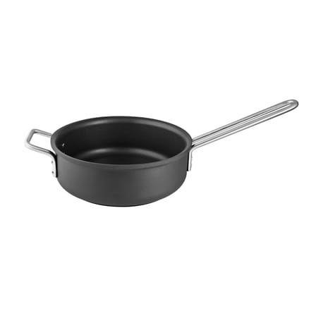 Sauteuse  métal noir professionnelle / Ø 24 cm - Tous feux dont induction - Céramique Slip-Let - Eva Trio