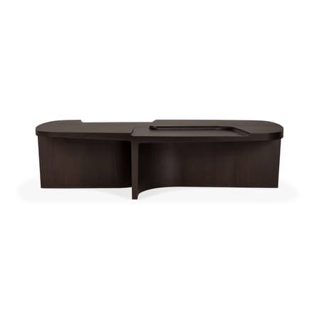 Table basse Brutalist bois marron / 143 x 75 x H 37 cm - Ethnicraft