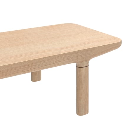 Table basse Camille bois naturel / 120 x 50 x H 29,5 cm - Hartô