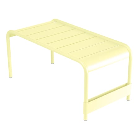 Banc Luxembourg métal jaune / Table basse - 86 x 43 x H 40 cm - Fermob