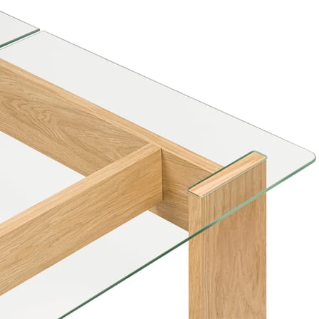 Table basse Naiko bois naturel / 132 x 86 x H 40 cm - NOO.MA