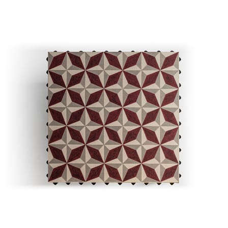 Table d'appoint Not a Harem - Cross tissu multicolore / 45 x 45 x H 40 cm - Coton imprimé - Moroso