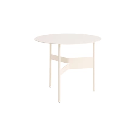 Tavolino Shim metallo beige / Ø 54 x H 44 cm - Hay