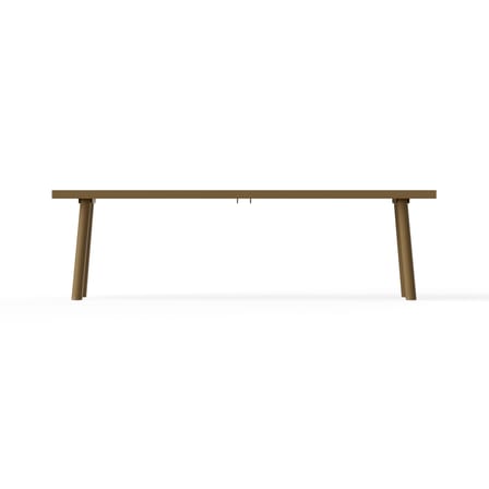 Banc Fred's métal marron / L 160 cm - 3 places - Fatboy