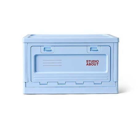 Boîte Box Large plastique bleu / 50 x 35,5 x H 29 cm - Empilable - STUDIO ABOUT