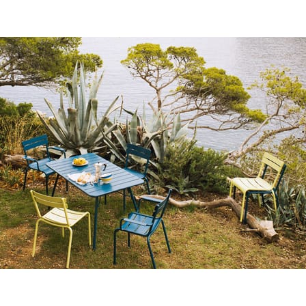 Chaise empilable Luxembourg métal vert - Fermob