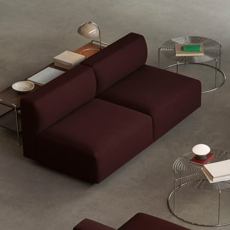 Étagère Alima NDS4 noyer / L 162 x P 38 x H 42 cm - &tradition