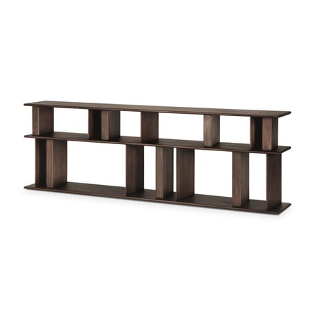 Etagère basse Block bois marron / L 210 x H 70 cm - Ethnicraft