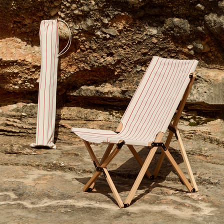 Fauteuil pliant Outdoor Market tissu beige / Jasper Morrison - Hay