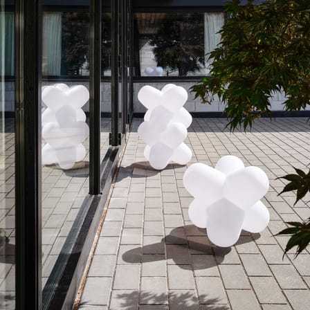 leuchtender  Hocker Jack OUTDOOR LED plastikmaterial weiß / 58 cm - Tom Dixon