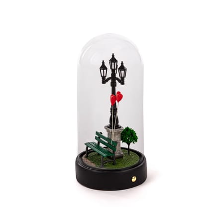 Lampe de table My Little Valentine LED verre transparent / Ø 11 x H 22 cm - Seletti