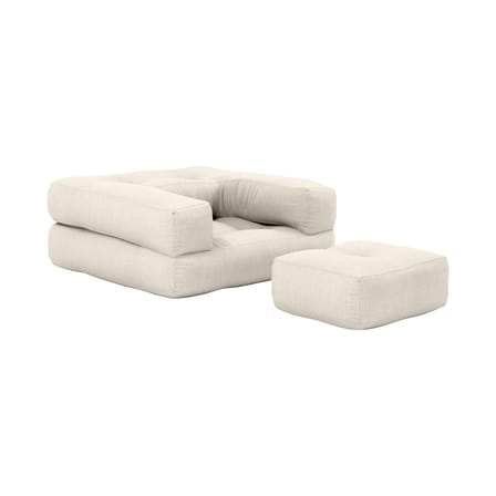 Letto supplementare Mini Cube tessuto bianco / Letto - KARUP