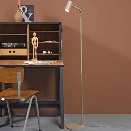 Montreux Floor lamp metal beige / Adjustable - H 134 cm - It's about Romi