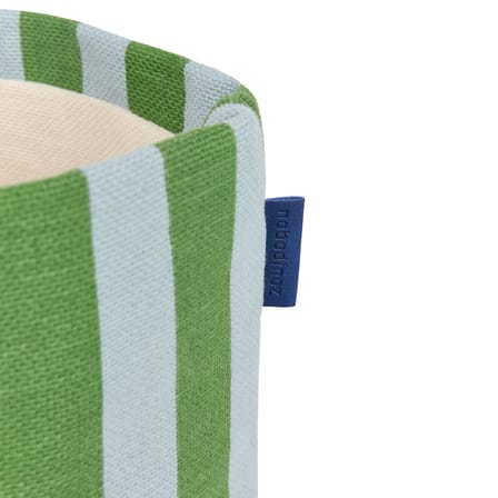 Panier  tissu vert / H 17 cm - NOBODINOZ