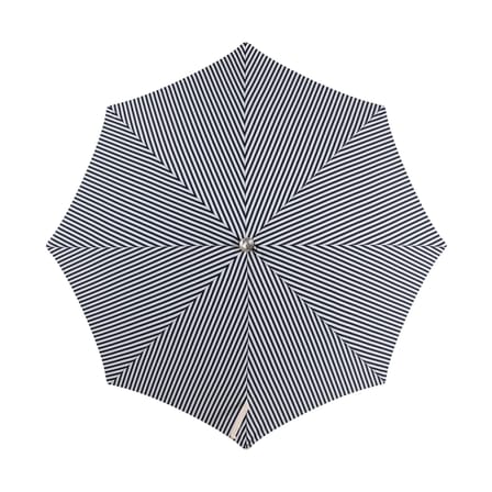 The Premium Beach Parasol textile wood blue / Ø 180 cm - Tilting - BUSINESS & PLEASURE