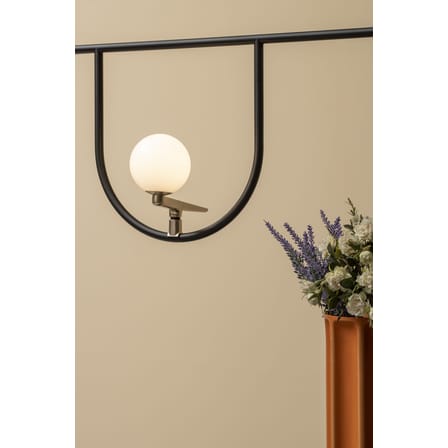 Yanzi SC1 Pendant metal glass black / LED - L 156 x H 61 cm - Artemide