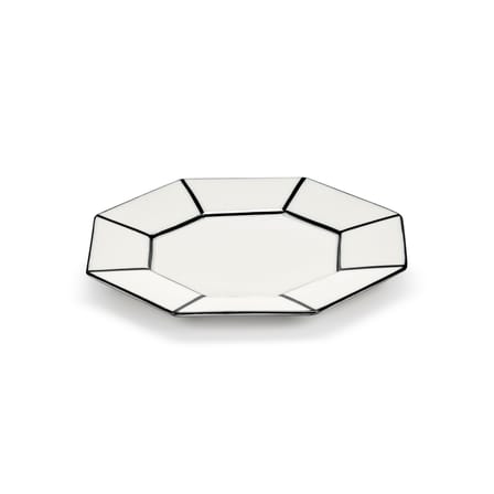 Carte Blanche Petit fours plates ceramic white / Set of 2 - Ø 18.5 cm - Serax