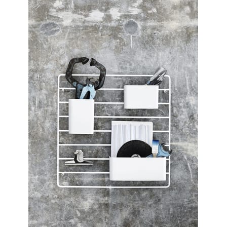Lot de 3 pots à suspendre / Pour étagères String - String Furniture