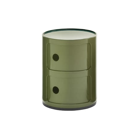 Rangement Componibili vert / 2 tiroirs - H 40 cm - Anna Castelli Ferrieri, 1968 - Kartell