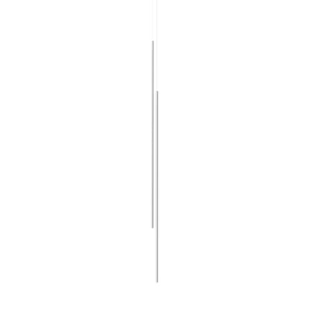Suspension My Lines LED métal blanc / Ø 6,3 x H 167,2 cm - Flos