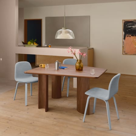 Table rectangulaire Re-Norm bois marron / 130 x 120 cm - Muuto