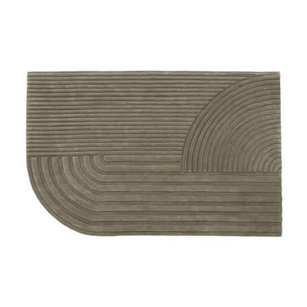 Tapis Relevo marron / 170 x 240 cm - Tufté main - Muuto