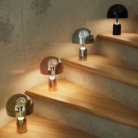 Bell LED Wireless rechargeable lamp plastic material copper - Tom Dixon