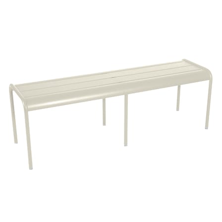 Banc Luxembourg métal gris 3/4 places / L 145 cm - Aluminium - Fermob