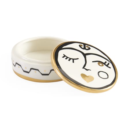 Boîte Marseilles céramique / Ø 11 x H 4 cm - Jonathan Adler