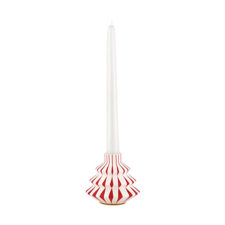 Bougeoir Delight céramique rouge / Décoré à la main - Alessi