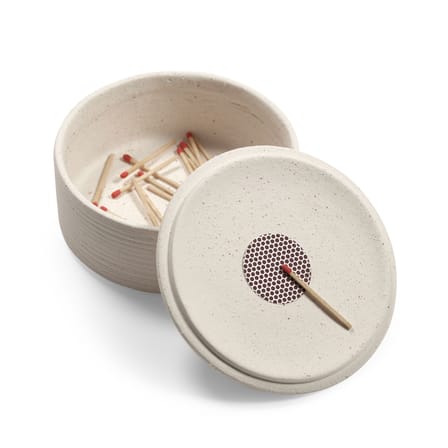 Bougeoir Mira céramique beige / Boîte - Serax