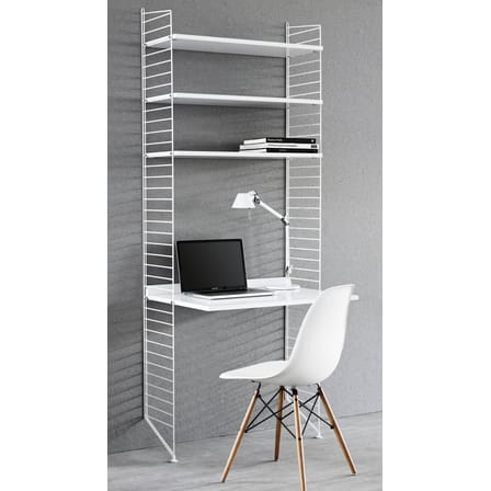Bureau mural String® / L 78 cm x H 200 cm - String Furniture