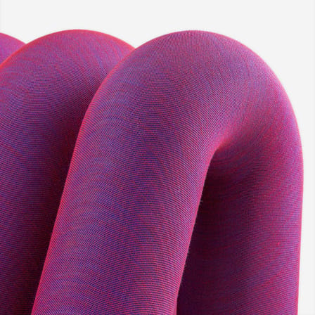 Canapé droit Extra Bold Sofa tissu violet / 2 places - L 148 cm (8 tubes) - Moustache