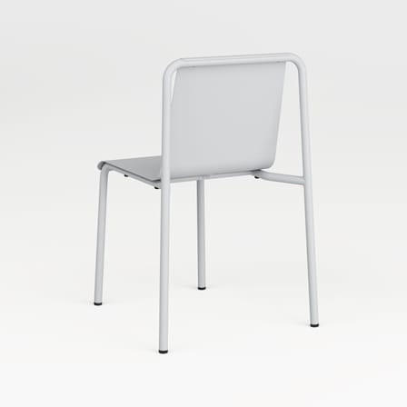 Chaise empilable Panorama métal gris / Seconde vie - TIPTOE
