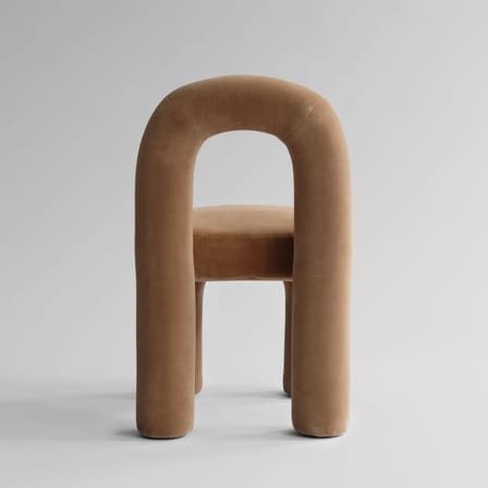 Chaise rembourrée Daiku / Velours - 101 COPENHAGEN