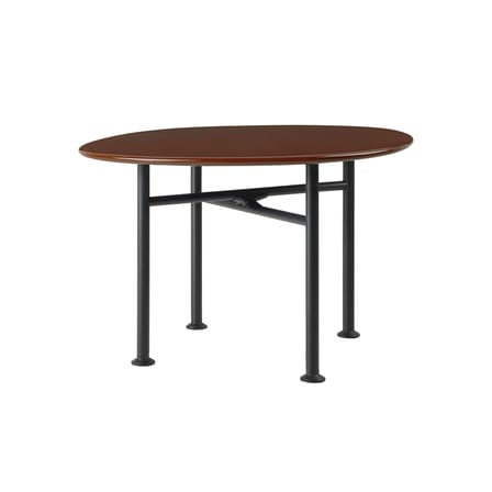 Carmel Small Coffee table ceramic red red ceramic / Ø 60 x H 40 cm - Gubi