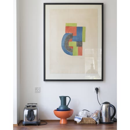 Coupe Strøm Large céramique orange / Ø 22 cm - Fait main - raawii