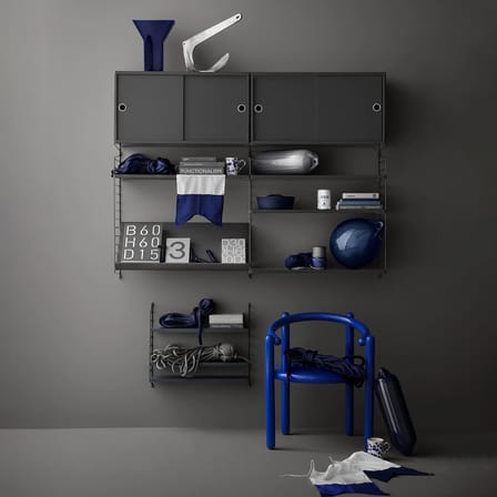 Etagère String® Pocket Bois / L 60 x H 50 cm - Réédition 1949 - String Furniture