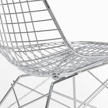 Fauteuil lounge Wire Chair LKR argent métal / Charles & Ray Eames, 1951 - Vitra
