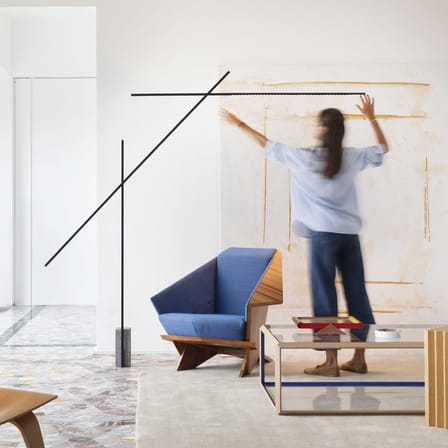 Flamingo LED Floor lamp metal / Swivel arms - Nemo